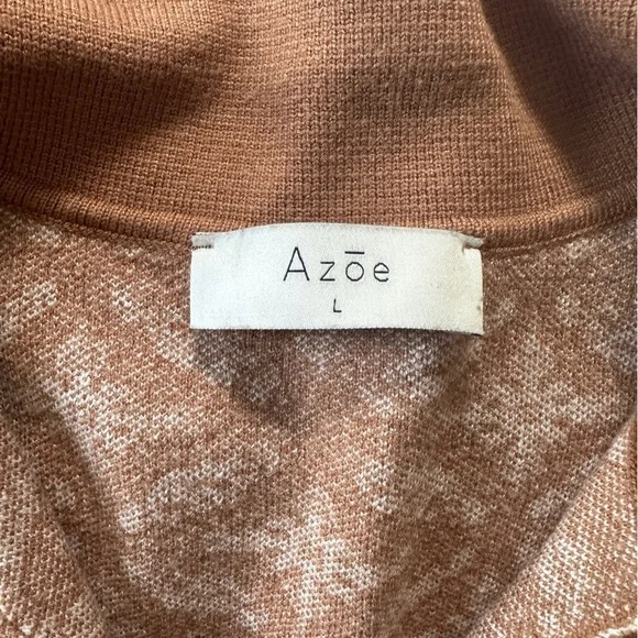 Johnny polo collar v-neck sleeveless Cropped jacquard knit sweater vest size L - Picture 9 of 10